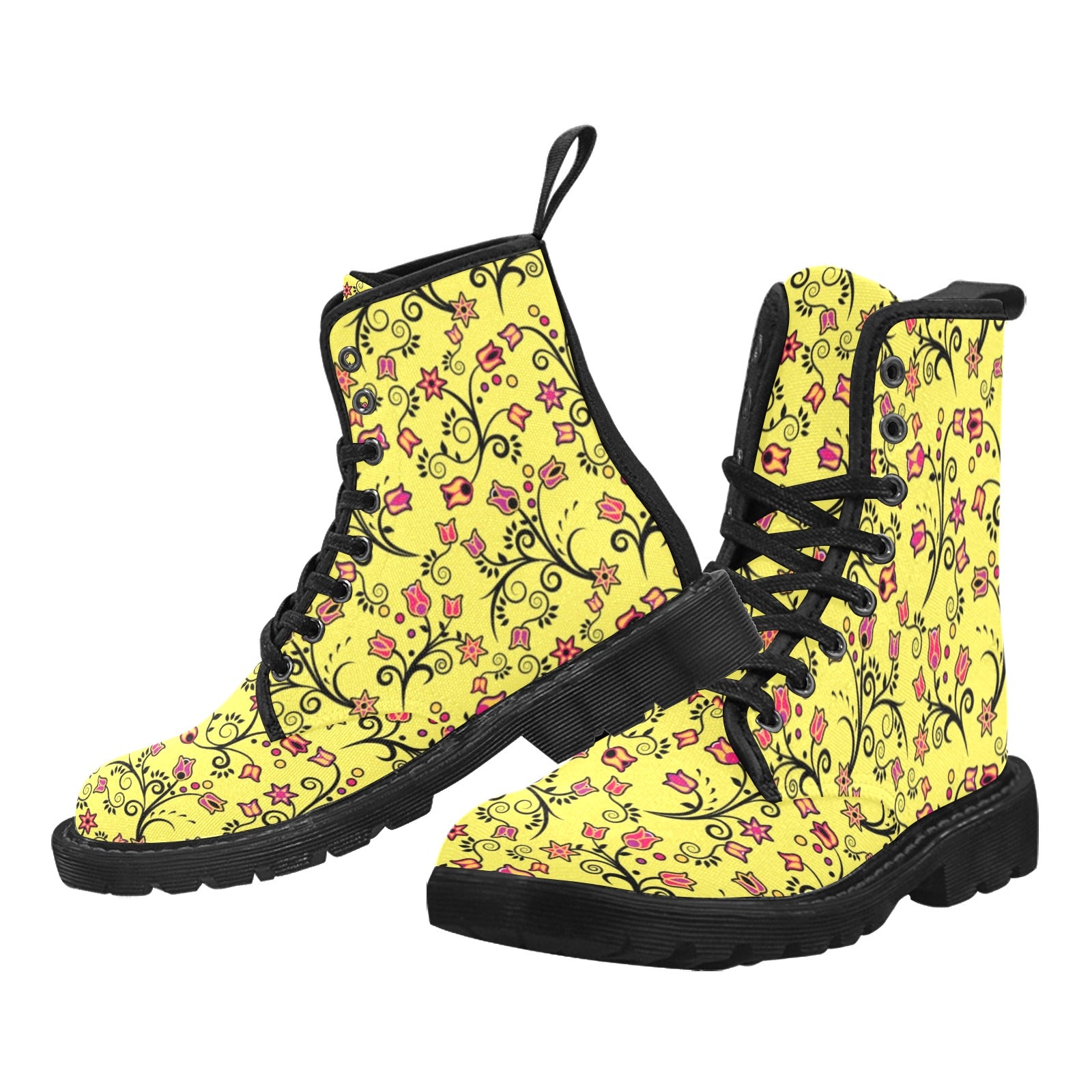 Key Lime Star Boots for Women (Black)