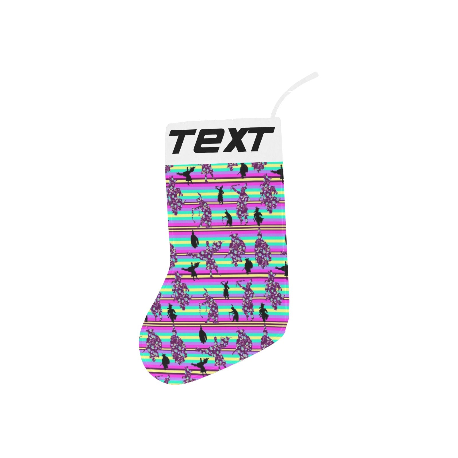 Dancers Floral Contest Christmas Stocking (Custom Text on The Top)