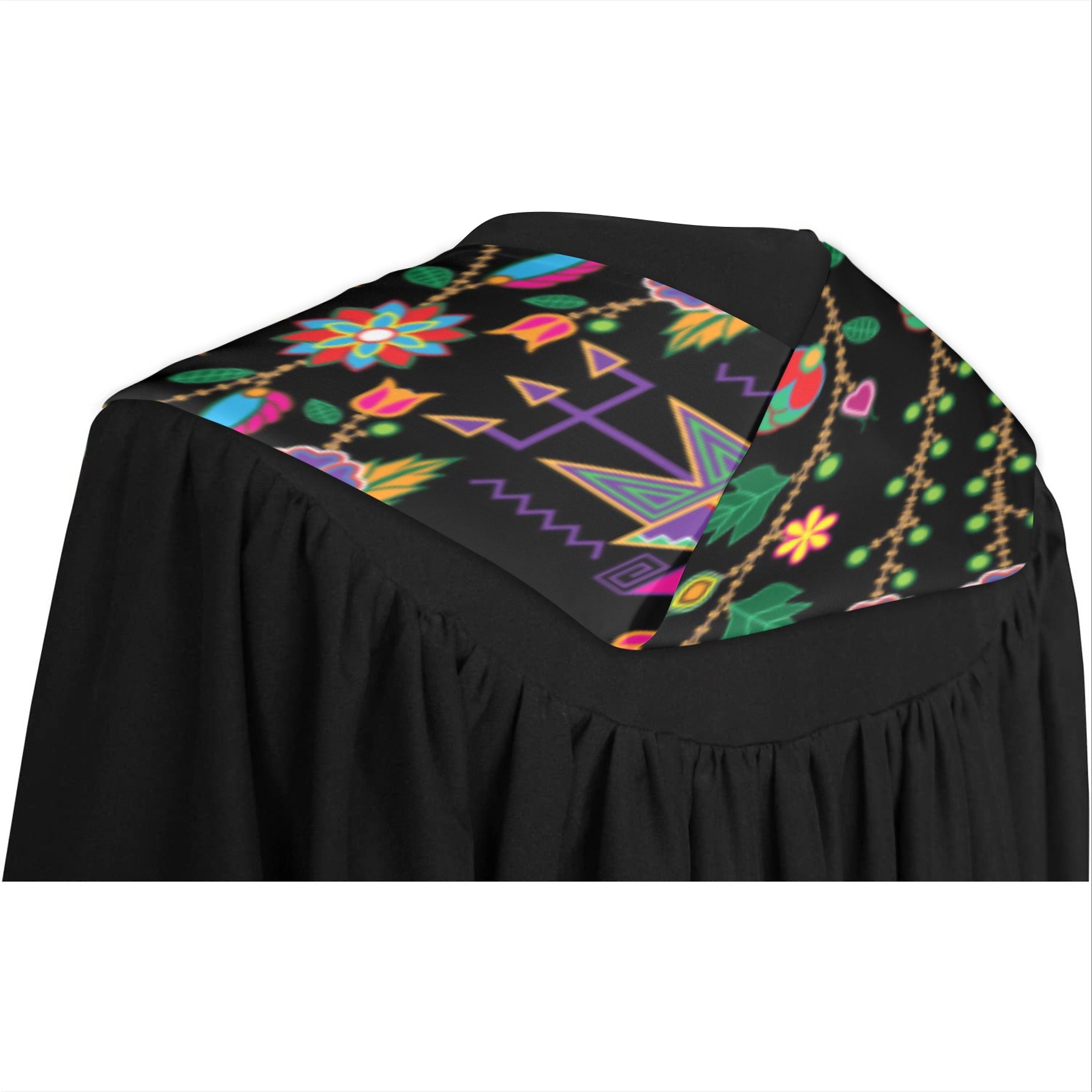 Floral and Geometric Dance 03 Graduation Stole