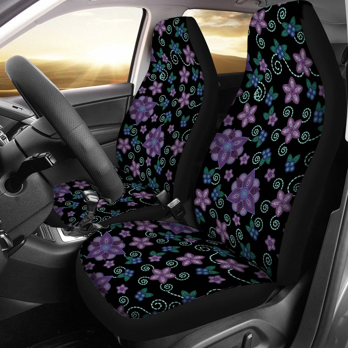 Berry Picking Universal Car Seat Cover With Thickened Back