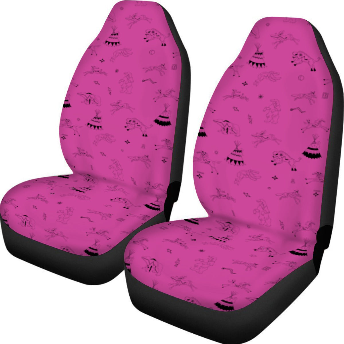 Ledger Dabbles Magenta Universal Car Seat Cover With Thickened Back