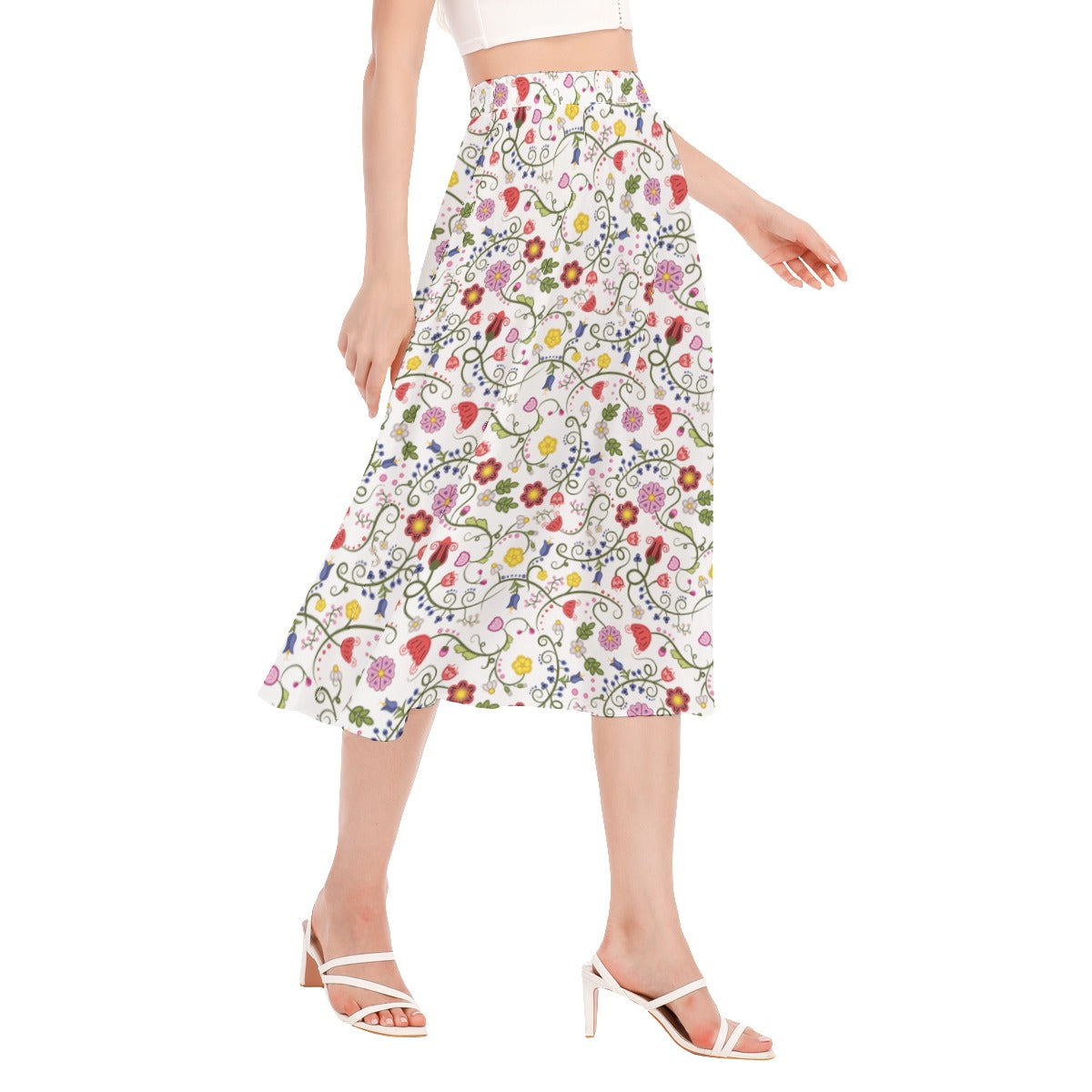 Nipin Blossom Women's Long Section Chiffon Skirt
