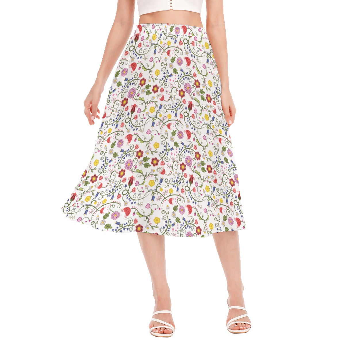 Nipin Blossom Women's Long Section Chiffon Skirt