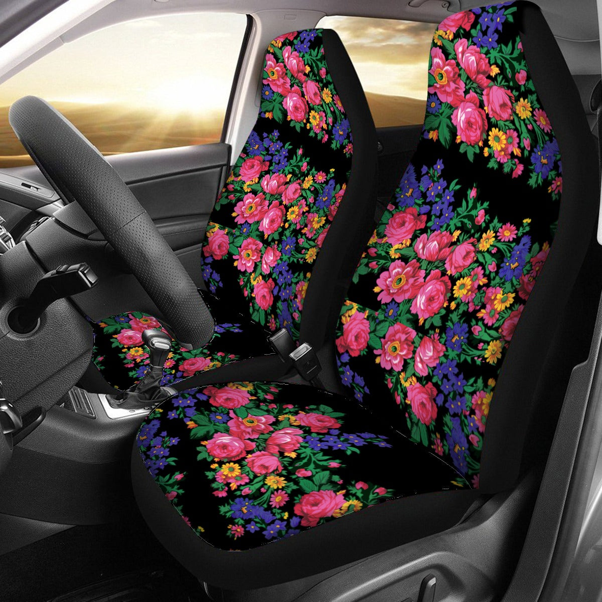 Kokum's Revenge Black Universal Car Seat Cover With Thickened Back
