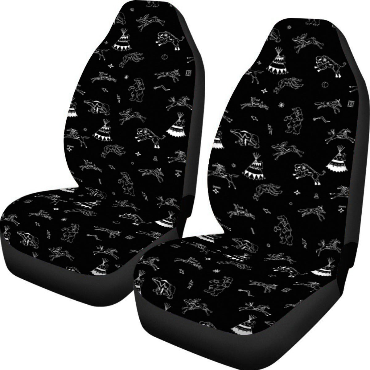 Ledger Dabbles Black Universal Car Seat Cover With Thickened Back