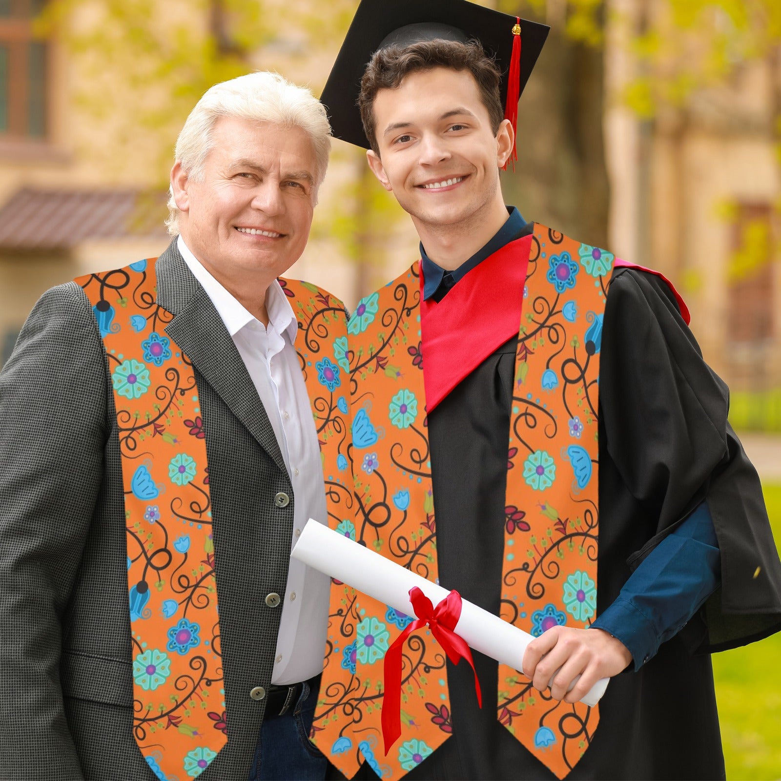 Nipin Blossom Carrot Graduation Stole