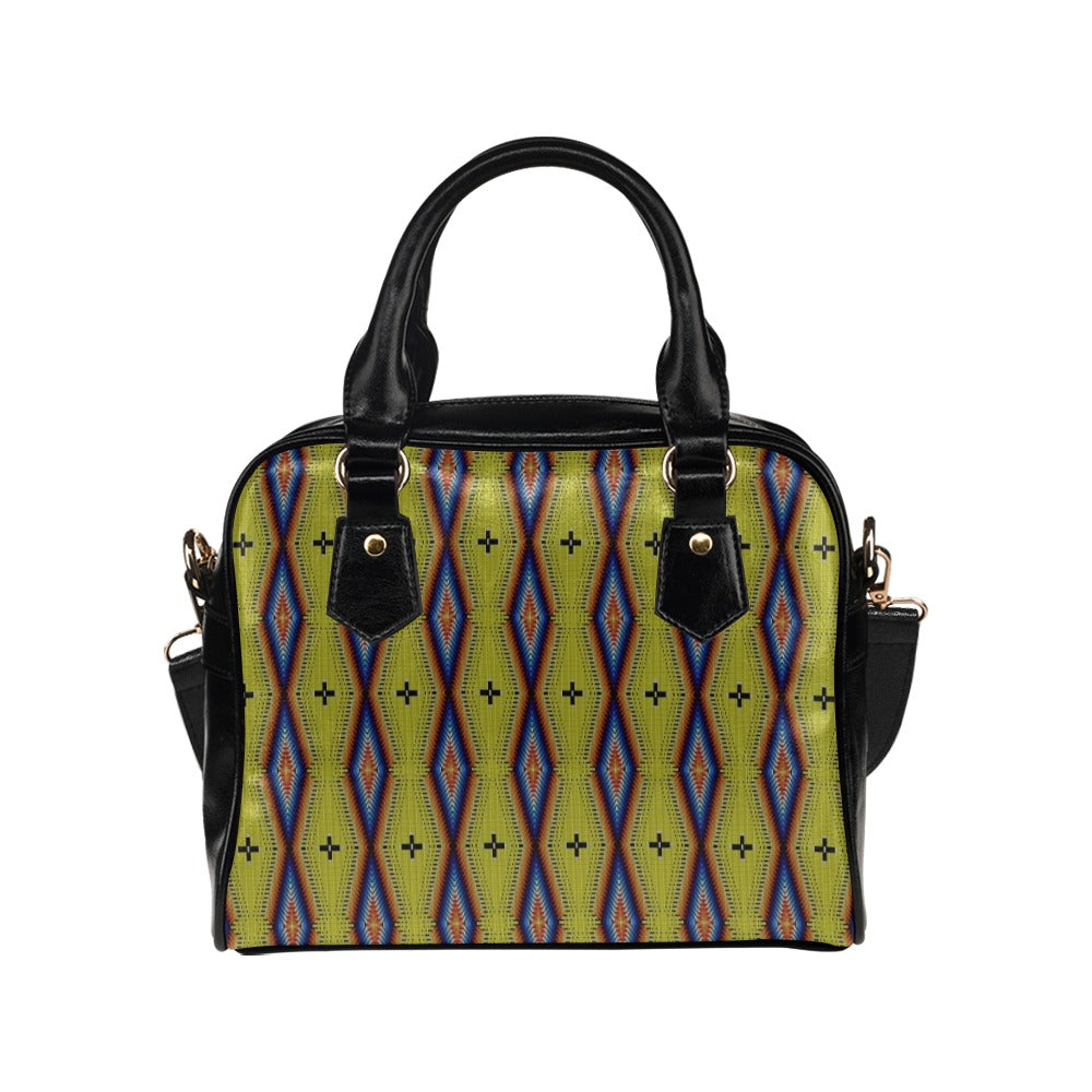 Diamond in the Bluff Yellow Shoulder Handbag