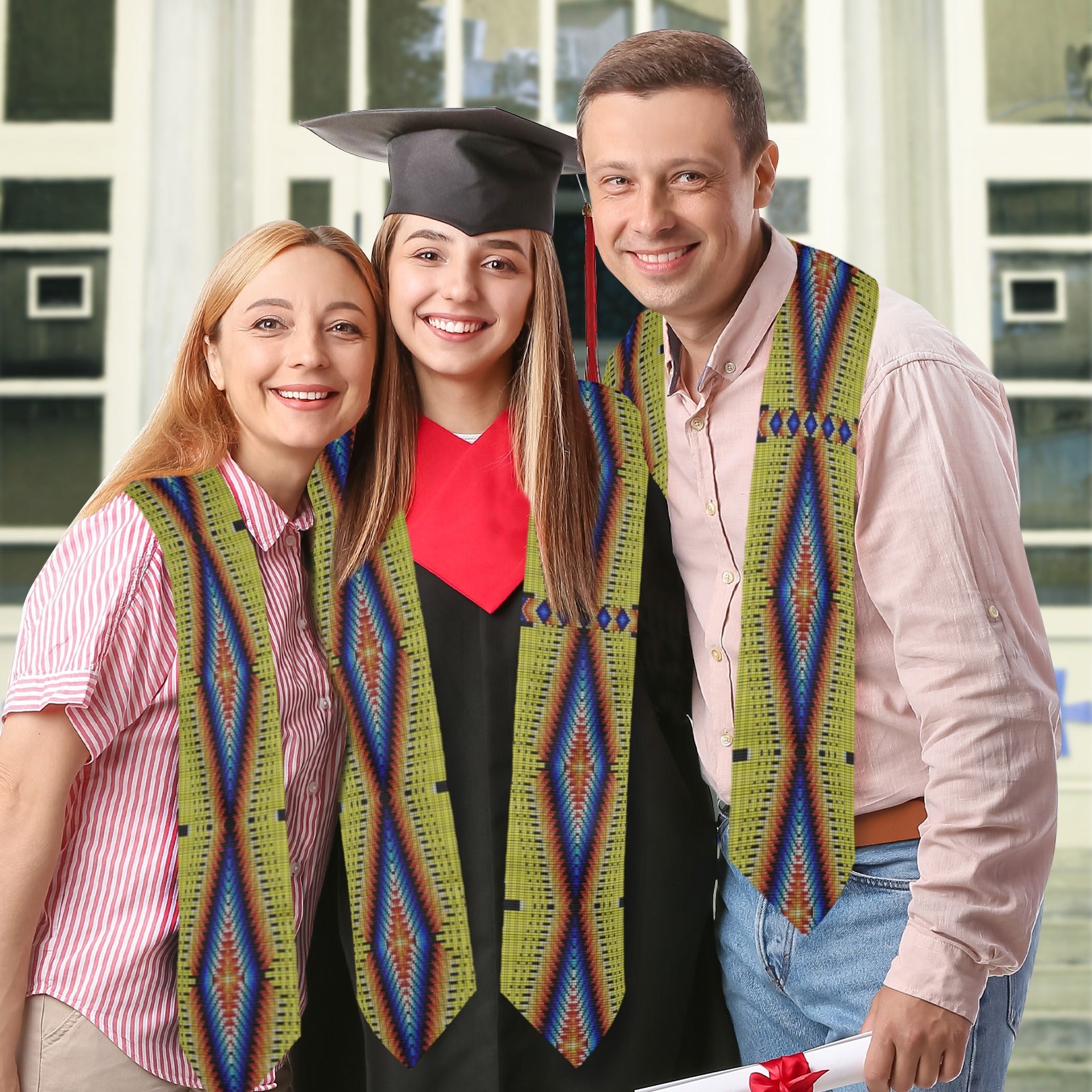 Diamond in the Bluff Yellow Graduation Stole