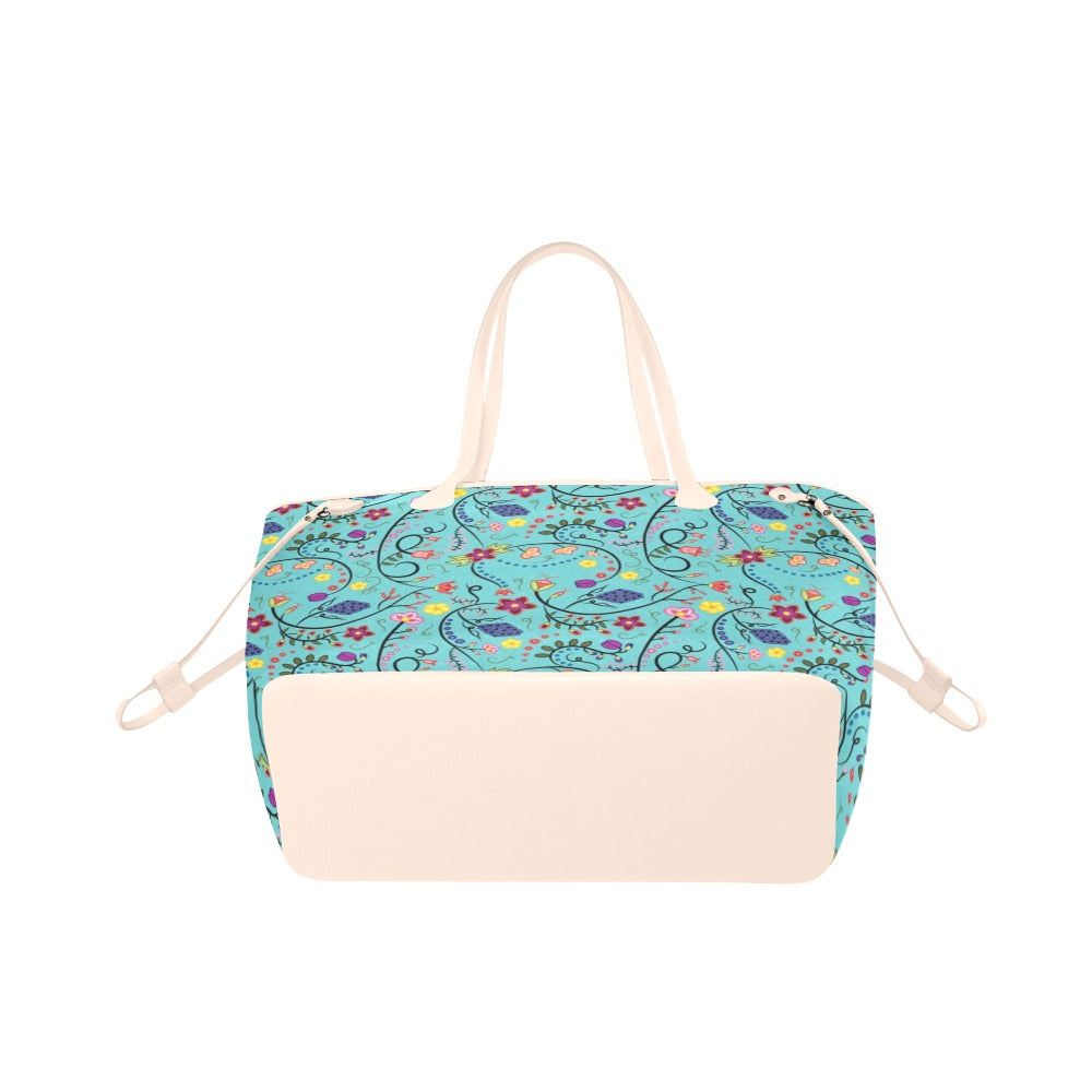 Fresh Fleur Sky Clover Canvas Tote Bag