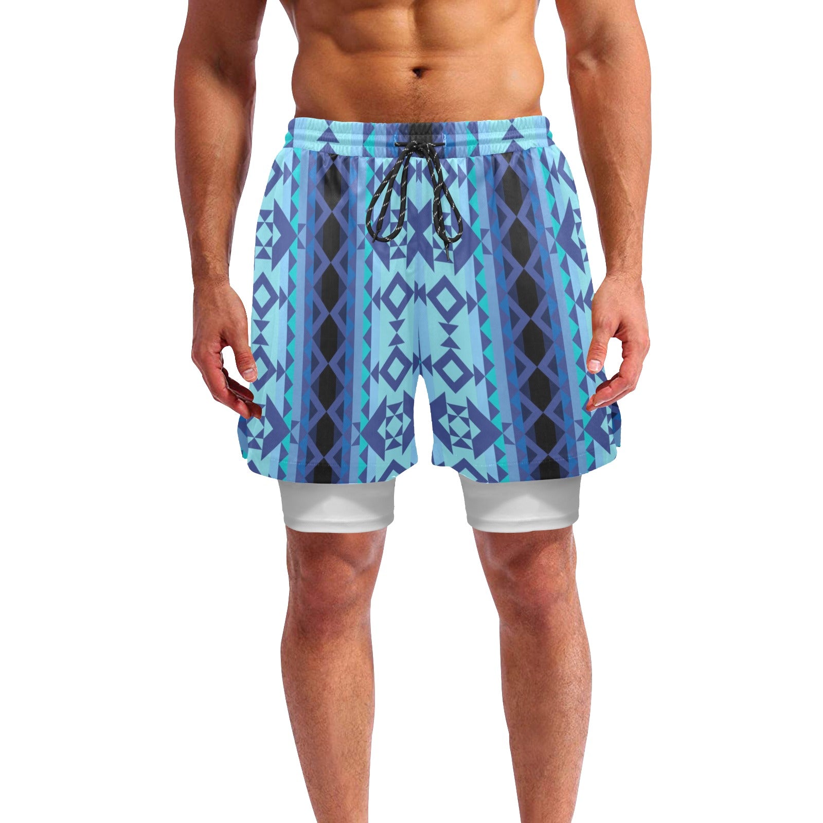 Tipi Men's Sports Shorts with Compression Liner