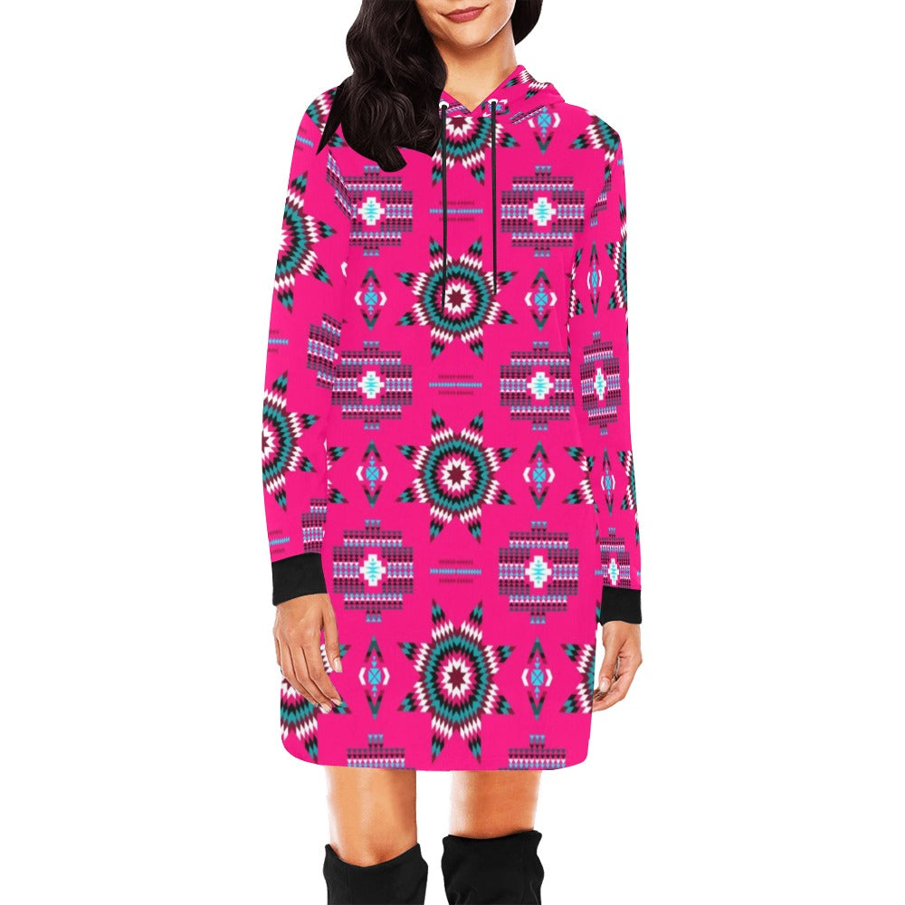 Rising Star Strawberry Moon Hoodie Dress