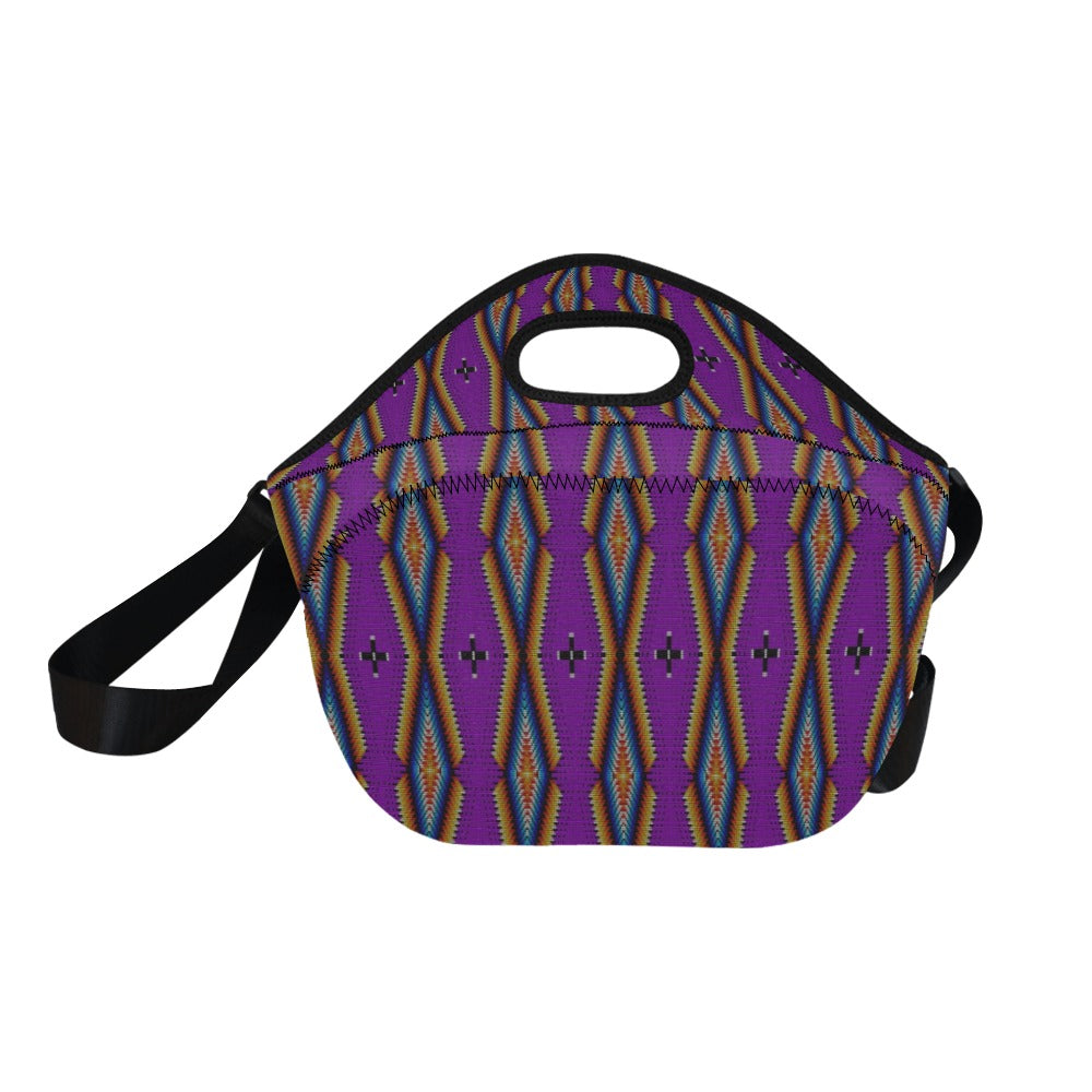 Diamond in the Bluff Purple Neoprene Lunch Bag/Large