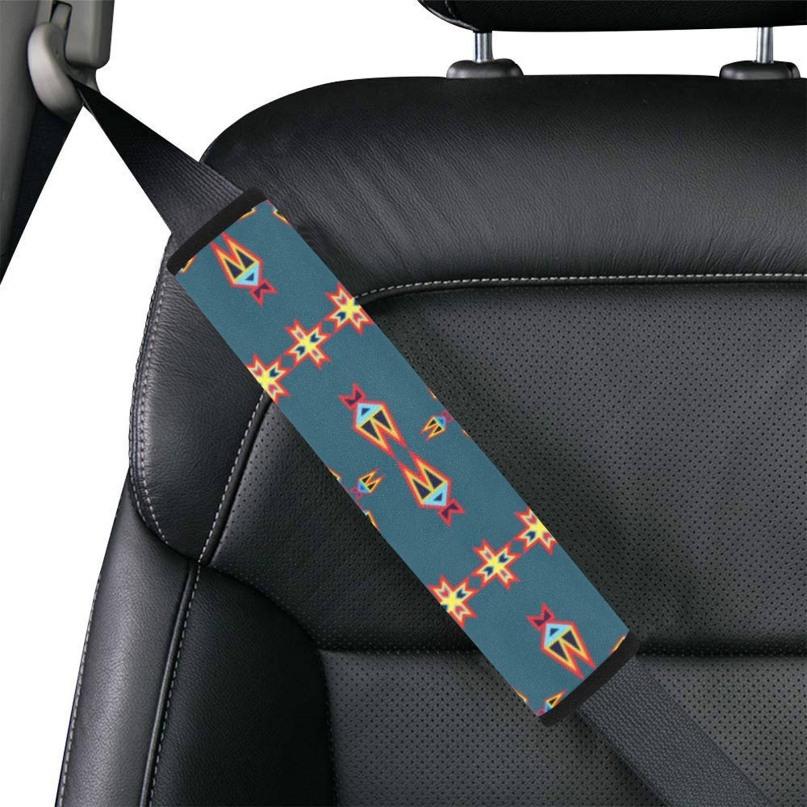 Four Directions Lodges Ocean Car Seat Belt Cover 7''x12.6'' (Pack of 2)