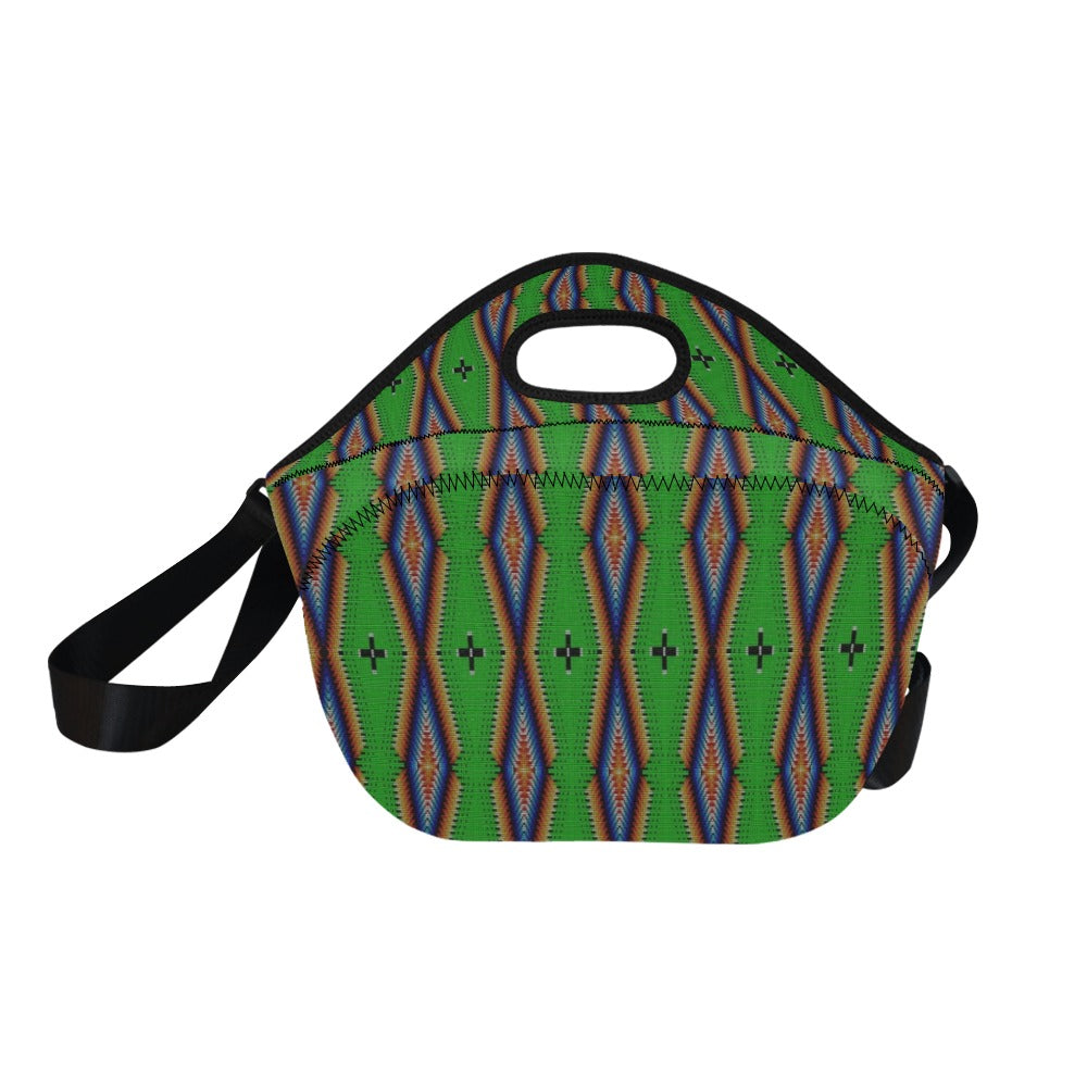 Diamond in the Bluff Lime Neoprene Lunch Bag/Large