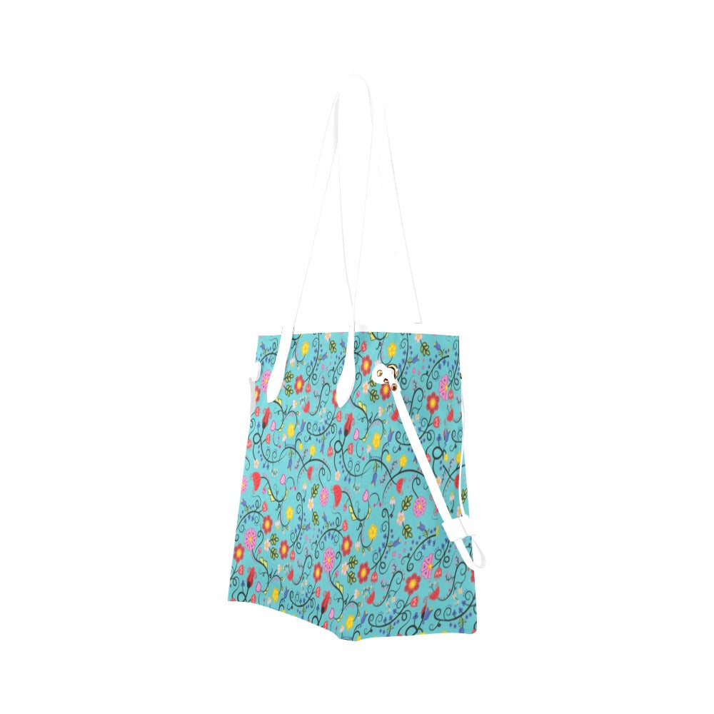 Nipin Blossom Sky Clover Canvas Tote Bag