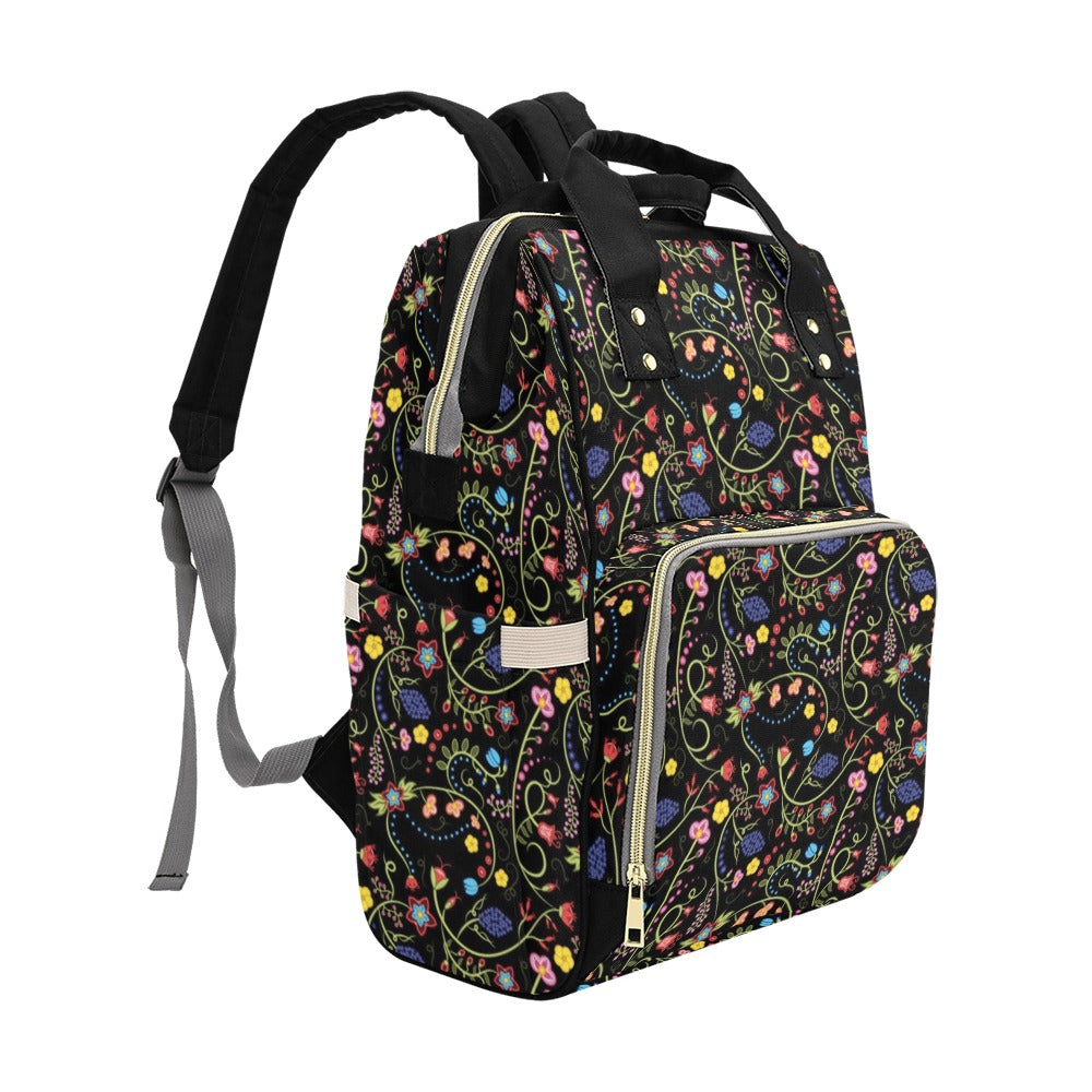 Fresh Fleur Midnight Multi-Function Diaper Backpack/Diaper Bag
