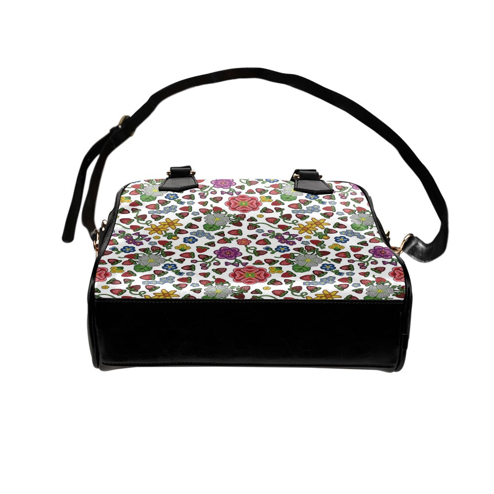 Berry Pop White Shoulder Handbag