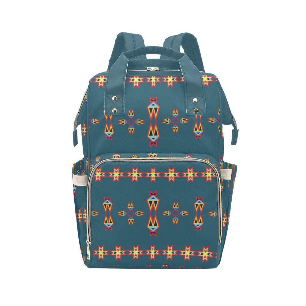 Four Directions Lodges Ocean Multi-Function Diaper Backpack/Diaper Bag