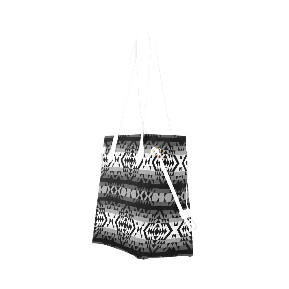 Black Rose Shadow Clover Canvas Tote Bag