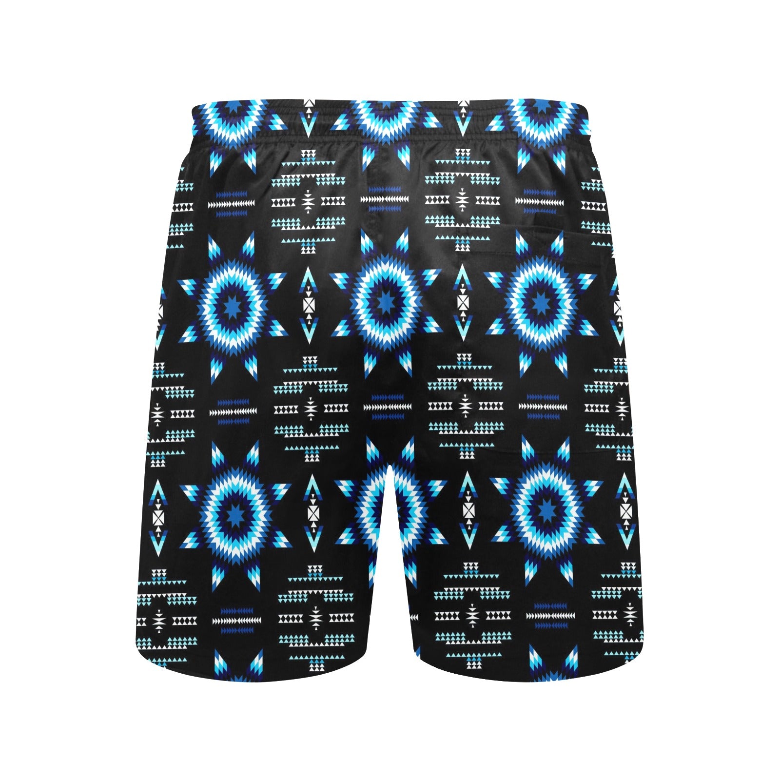 Rising Star Wolf Moon Men's Mid-Length Beach Shorts