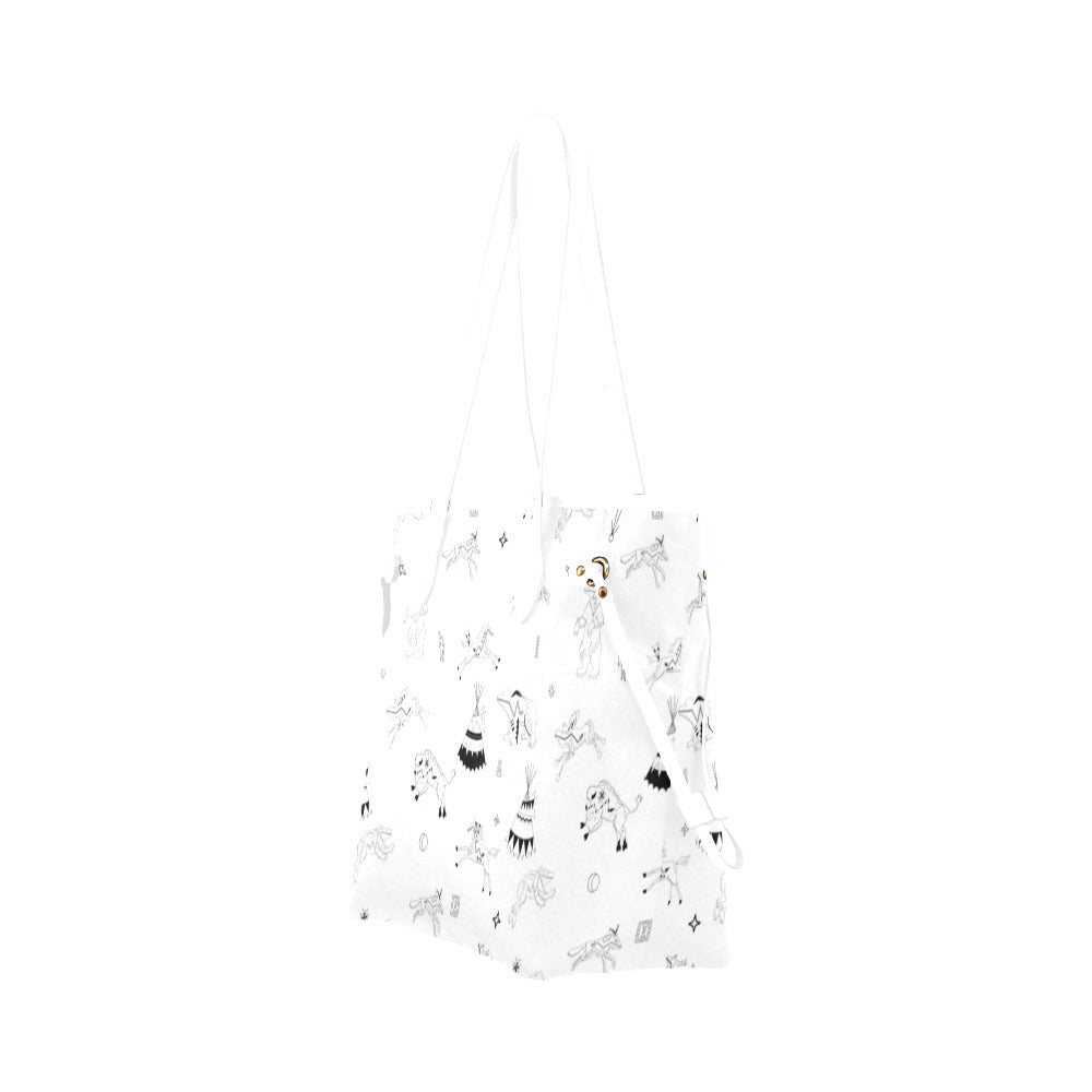 Ledger Dabbles White Clover Canvas Tote Bag