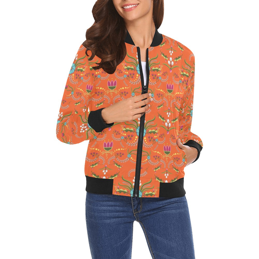First Bloom Carrots Bomber Jacket for Women