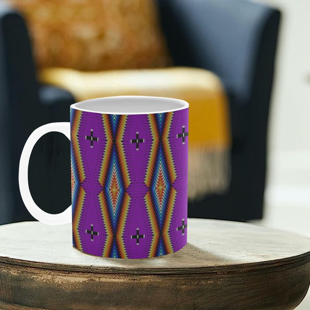 Diamond in the Bluff Purple White Mug(11OZ)