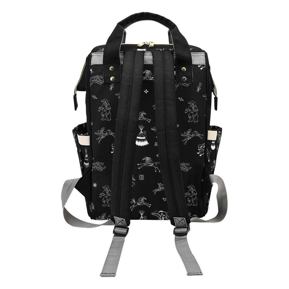Ledger Dables Black Multi-Function Diaper Backpack/Diaper Bag