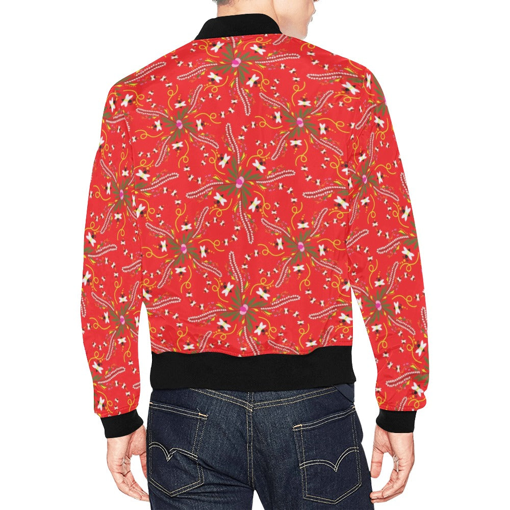 Willow Bee Cardinal Bomber Jacket for Men