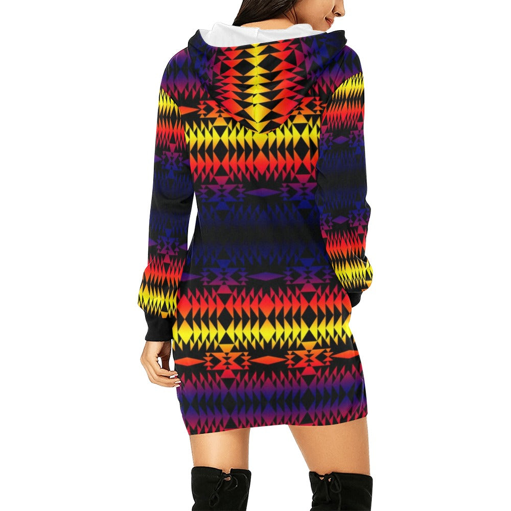 Two Worlds Apart Hoodie Dress