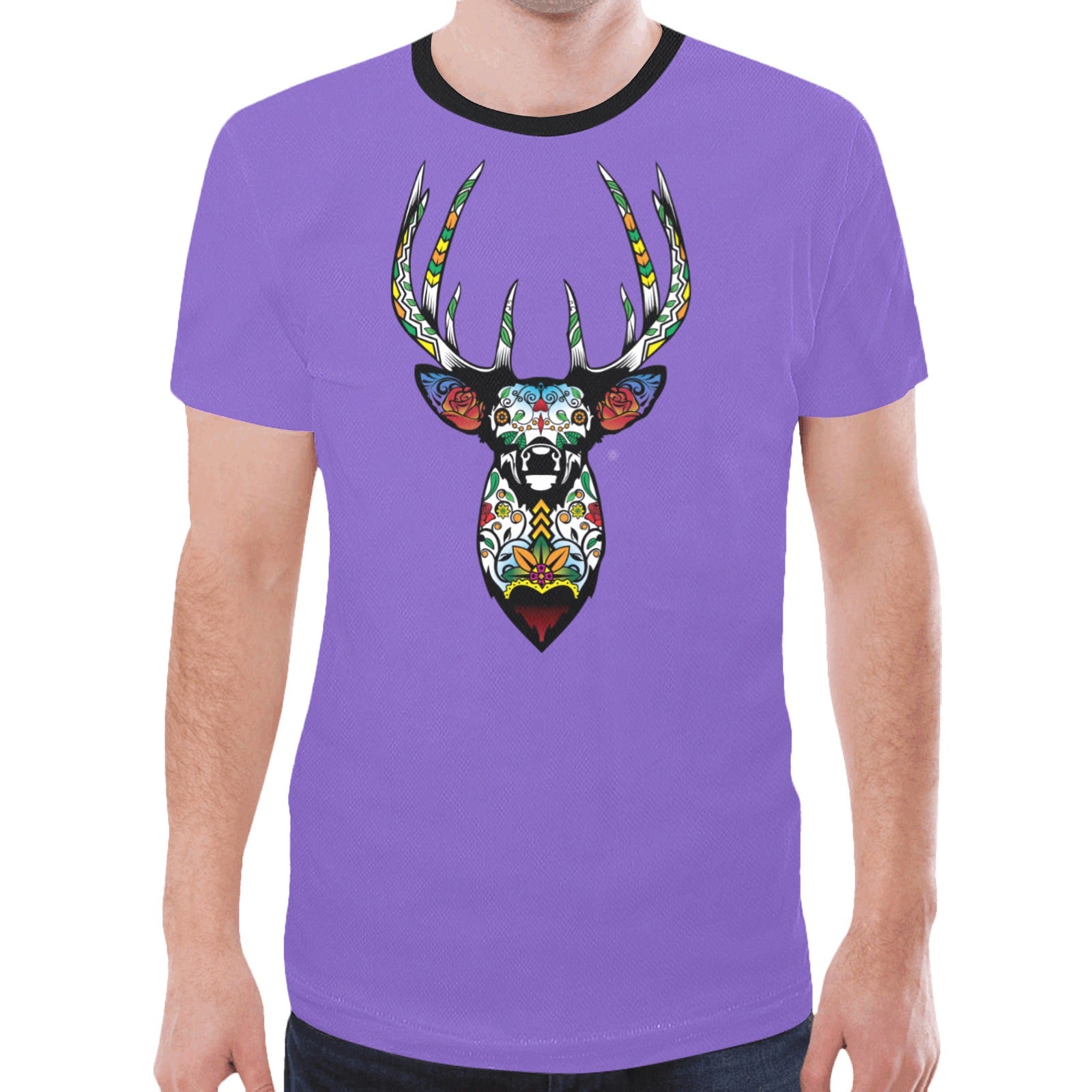 Elk Spirit Guide (Purple) T-shirt for Men
