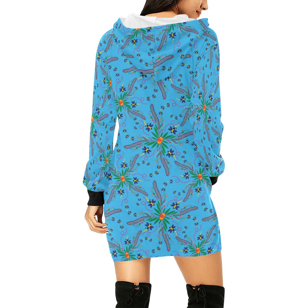 Willow Bee Saphire Hoodie Dress