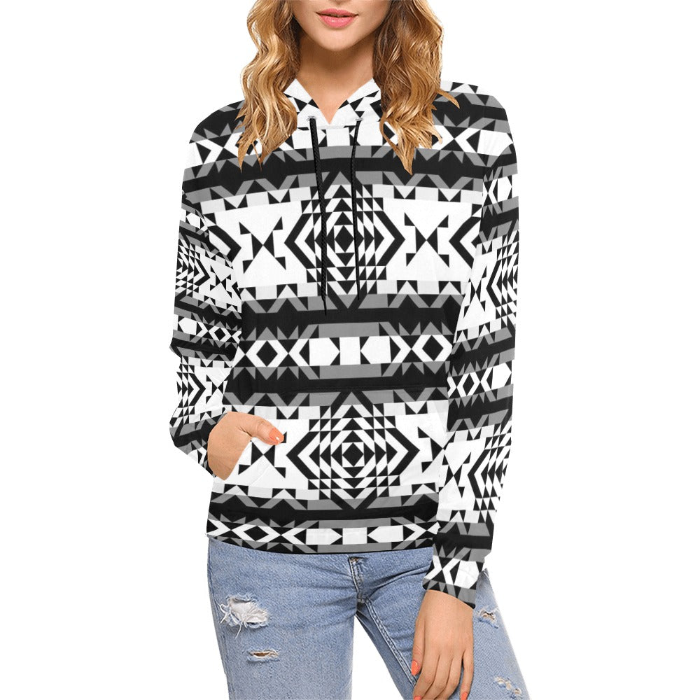 Black Rose Blizzard Hoodie for Women (USA Size)