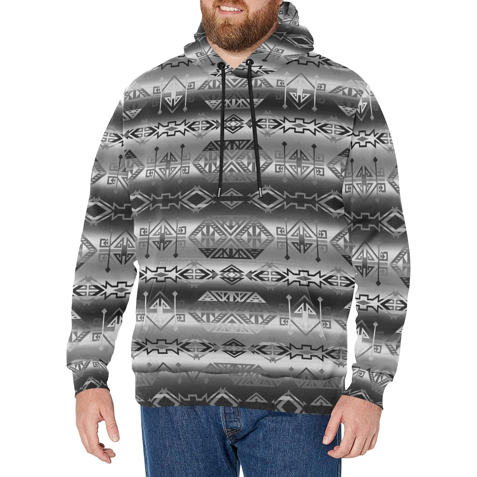 Trade Route Cave Men's Long Sleeve Fleece Hoodie