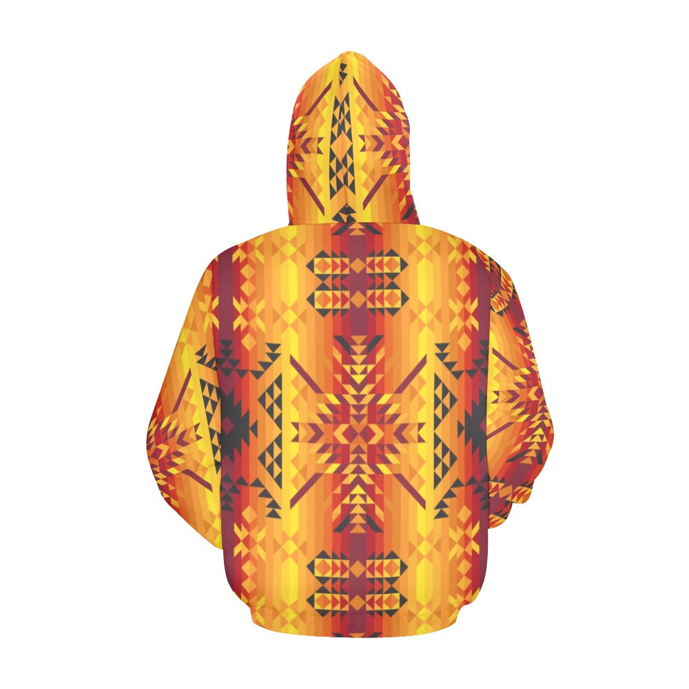 Desert Geo Yellow Red Hoodie for Men (USA Size)