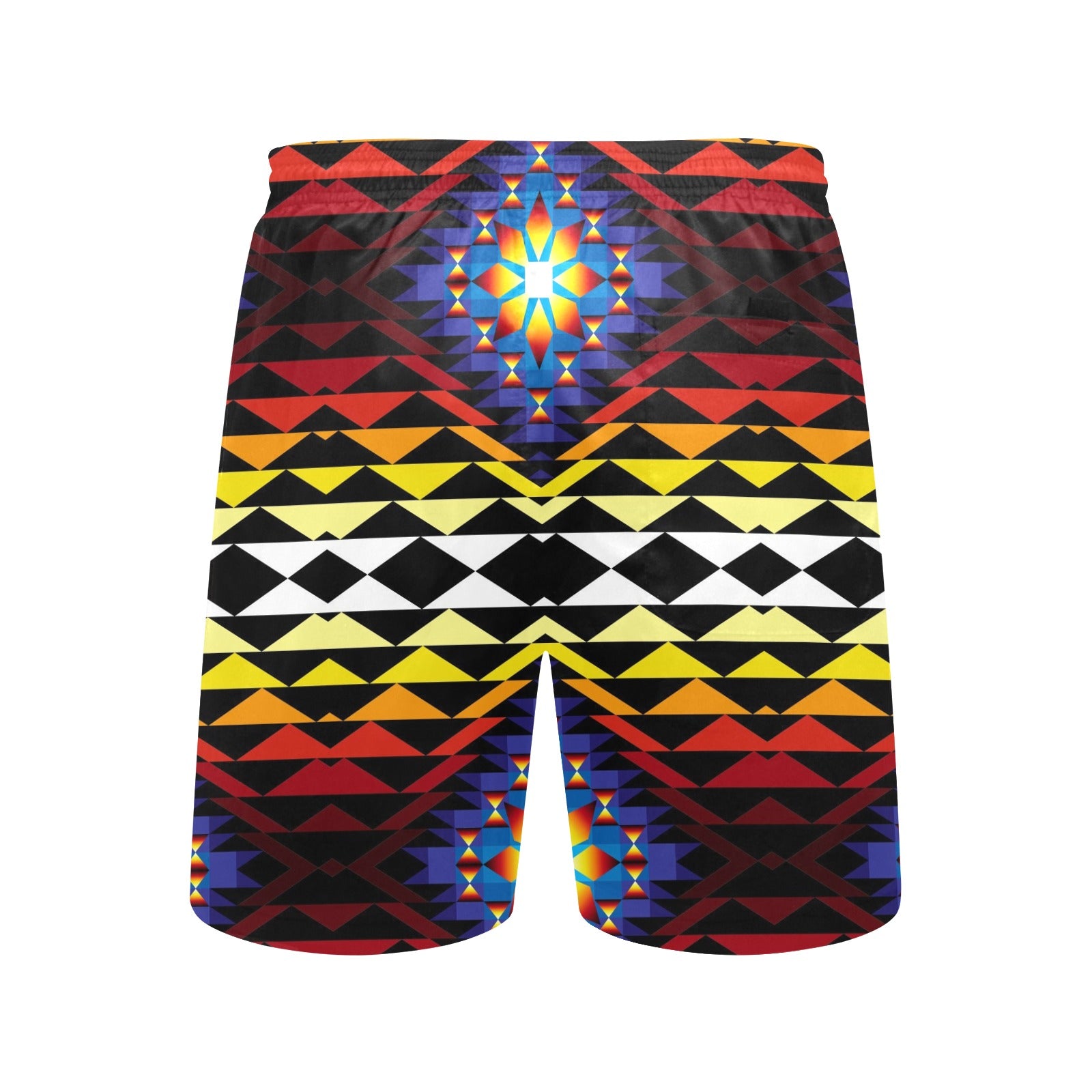 Sunset Blanket Men's Mid-Length Beach Shorts