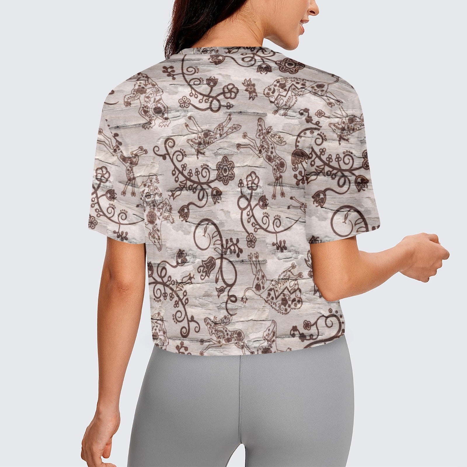 Forest Medley Women's Cropped T-shirt