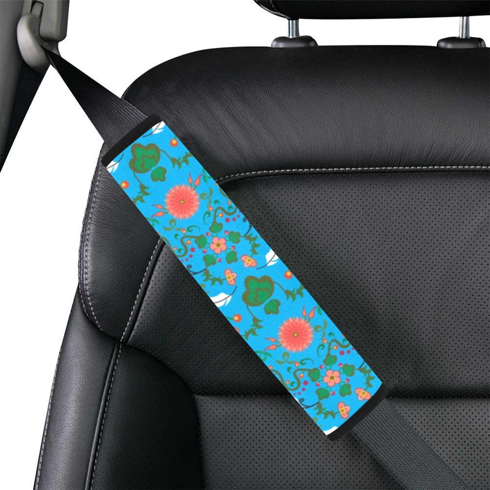 New Growth Bright Sky Car Seat Belt Cover 7''x12.6'' (Pack of 2)