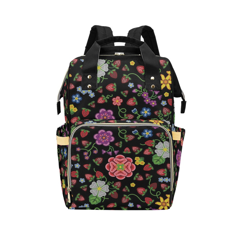 Berry Pop Midnight Multi-Function Diaper Backpack/Diaper Bag
