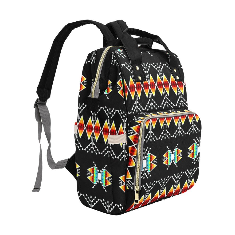 Sacred Trust Black Colour Multi-Function Diaper Backpack/Diaper Bag