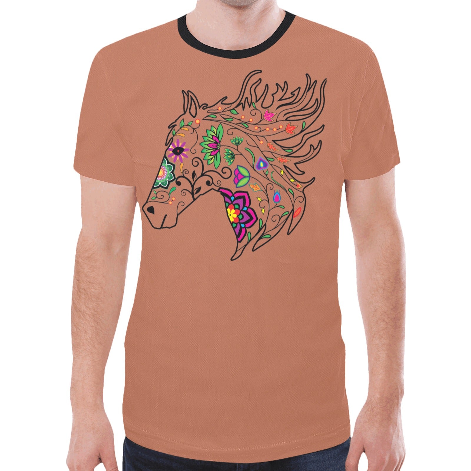 Horse Spirit Guide (Brown) T-shirt for Men