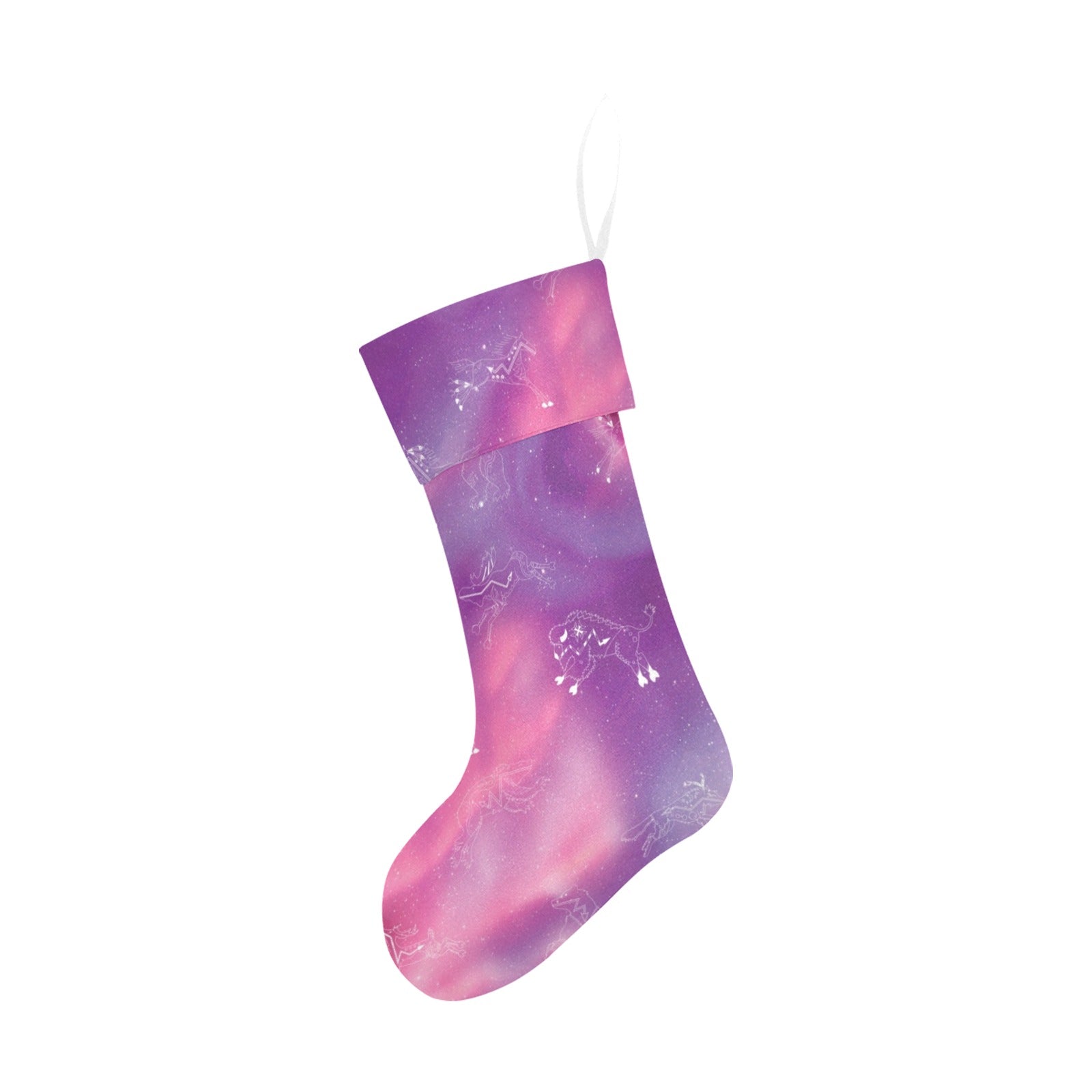 Animal Ancestors 7 Aurora Gases Pink and Purple Christmas Stocking