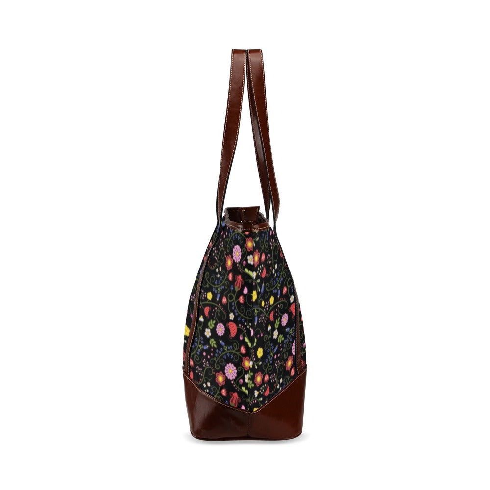 Nipin Blossom Midnight Tote Handbag
