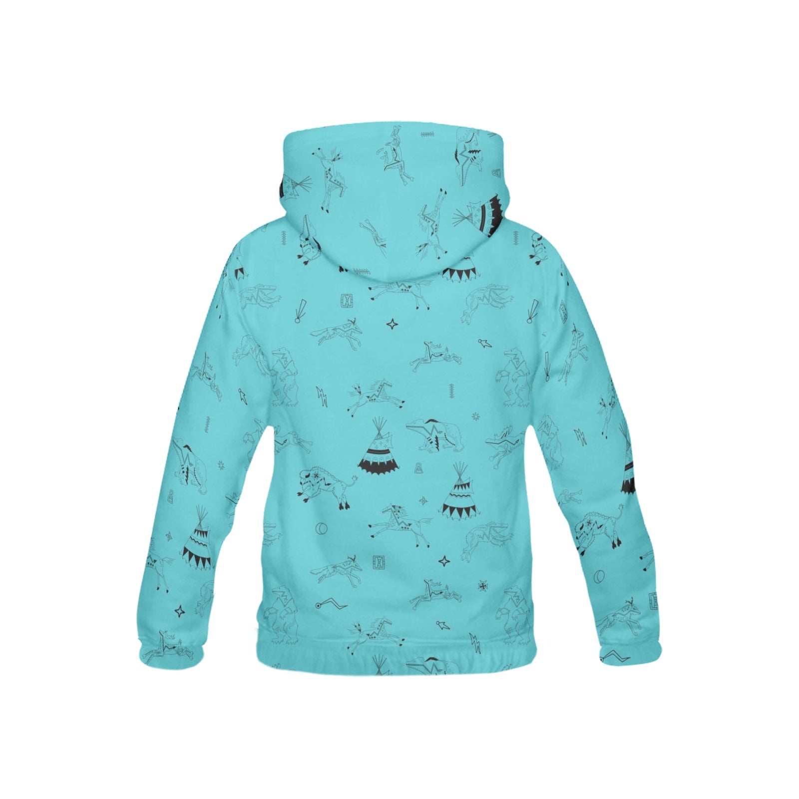 Ledger Dabbles Torquoise Hoodie for Kid (USA Size)
