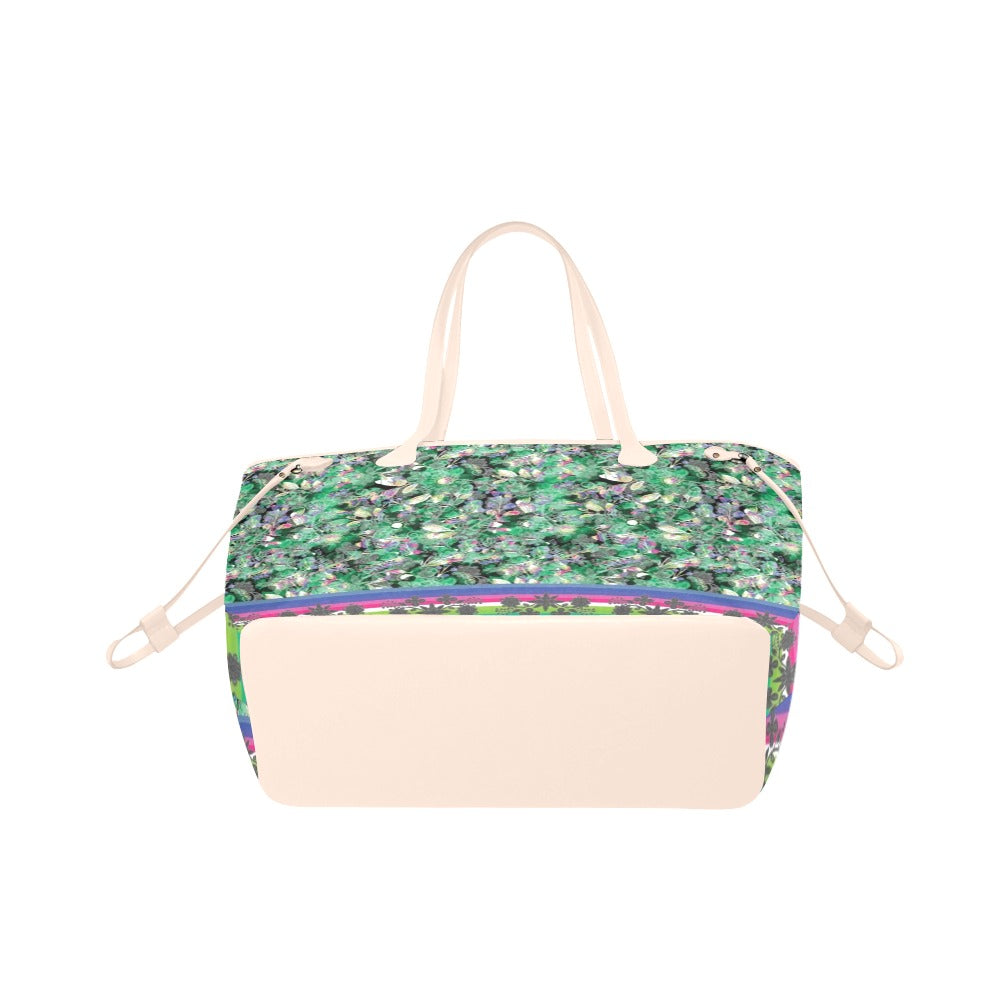 Culture in Nature Green Clover Canvas Tote Bag