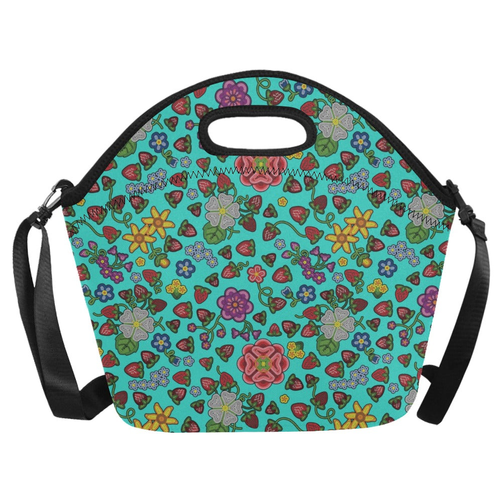 Berry Pop Turquoise Neoprene Lunch Bag/Large
