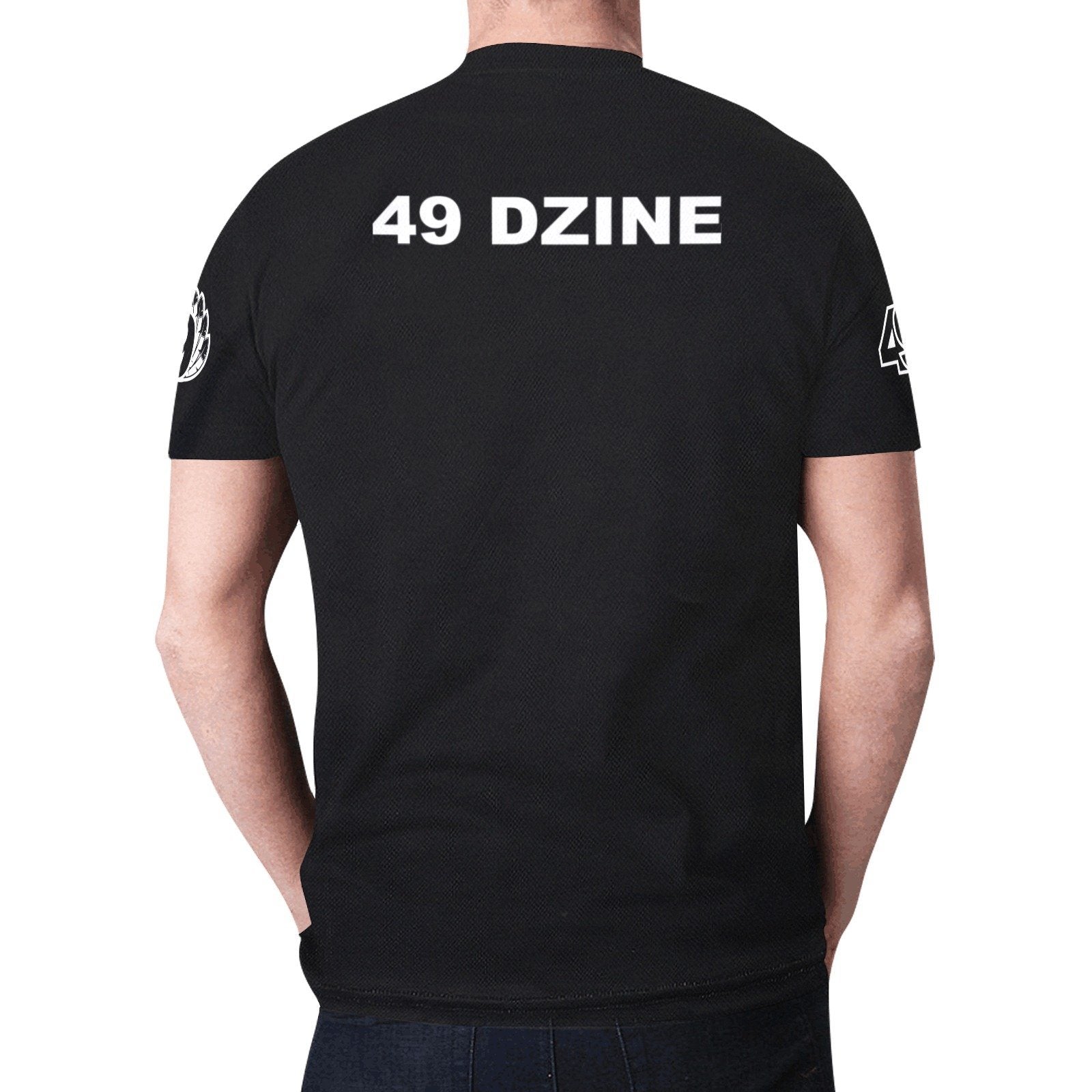 49 Dzine Logomark & Wordmark Shoulders Dress Code New All Over Print T-shirt for Men (Model T45) New All Over Print T-shirt for Men (T45) e-joyer 