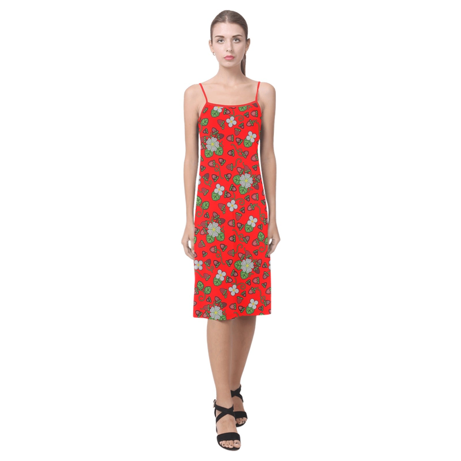 Strawberry Dreams Fire Alcestis Slip Dress