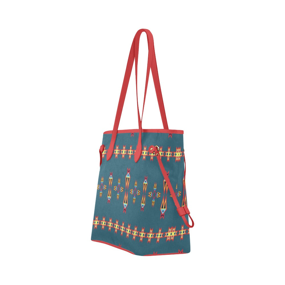 Four Directions Lodges Ocean Clover Canvas Tote Bag