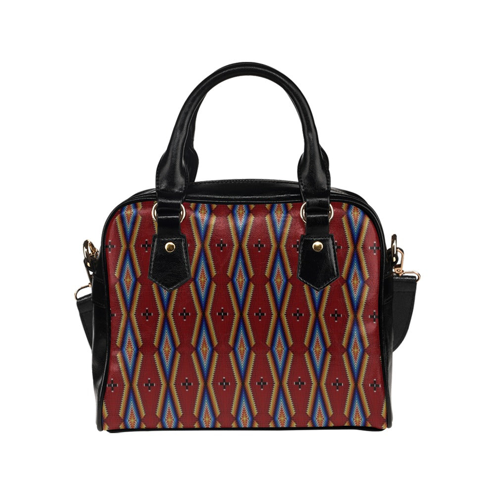 Diamond in the Bluff Red Shoulder Handbag